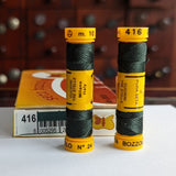Dark Moss Green #416 - Seta Bozzolo Buttonhole Silk Twist / 10m spool
