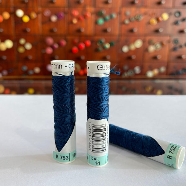 Blue #14 - Gutermann Buttonhole Silk Twist / 10m spool