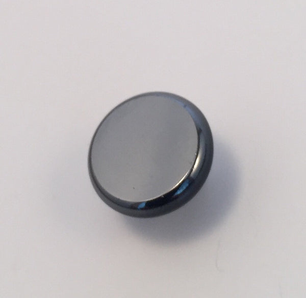 Gunmetal / Flat centre / Rounded edge / Glass