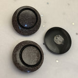 Brown glitter / Circle offset /  Shiny