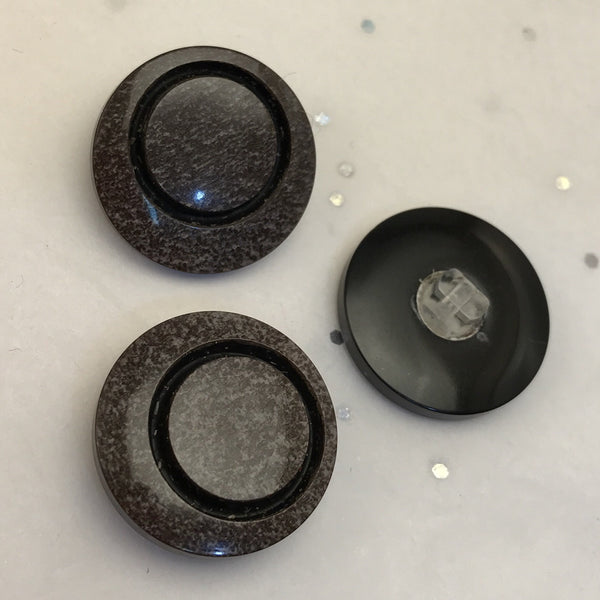 Brown glitter / Circle offset /  Shiny