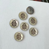 Sparkly Beetle / Shell / 2 Hole