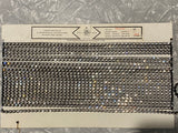 Vintage Sparkle Trim / Black and crystal / per metre