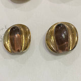 Featherston Button / Vintage / Glass