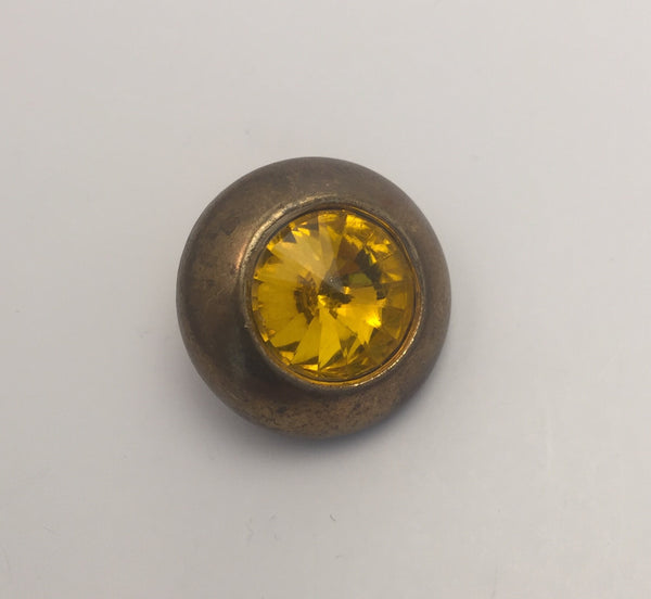 Gold / Yellow Diamante Centre