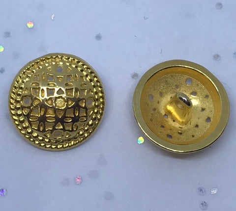 Gold / Patterned centre with double rope edge