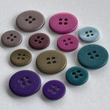 Metallic Coloured Button / Shell / Matte