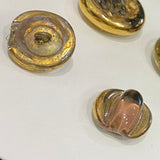 Featherston Button / Vintage / Glass