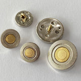 Silver and Gold / Etched surface / Shank