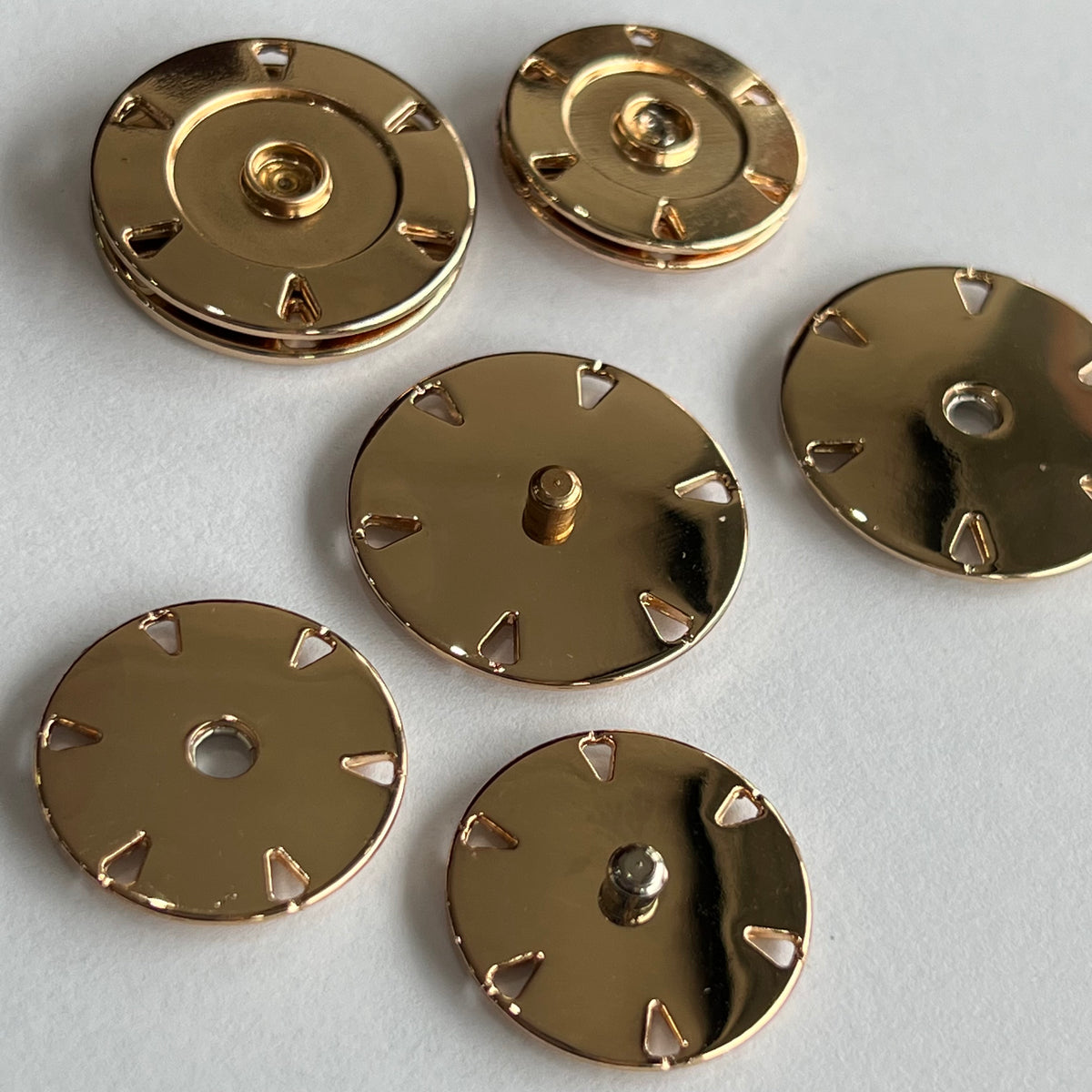 Snap fasteners / Decorative / Gold Shiny – Buttonmania