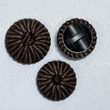Vintage Passementerie Button / Brown / Shank
