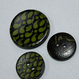 Coloured Coconut / Tear Drop / 2 Hole