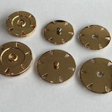 Snap fasteners / Decorative / Gold Shiny