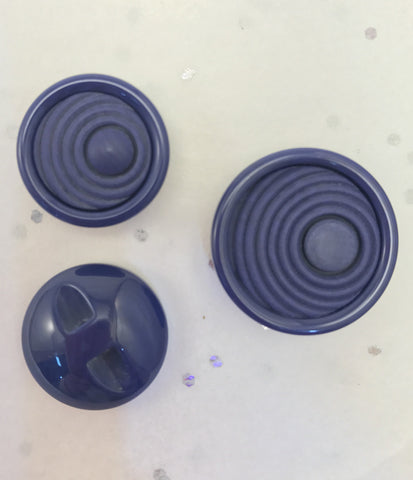 Blue (purple) textured / Matte centre circle / Shiny edge