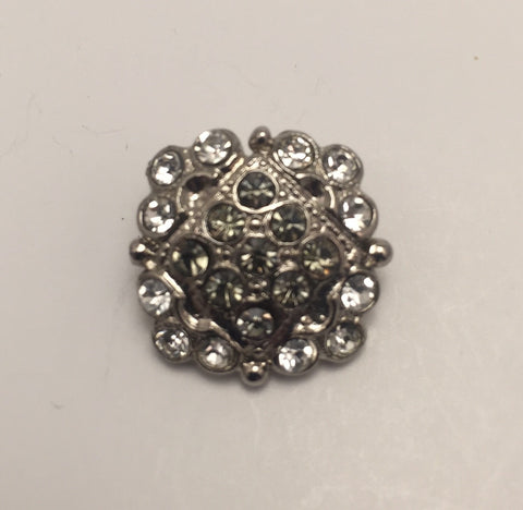 Silver / Square / Silver & Grey Diamante