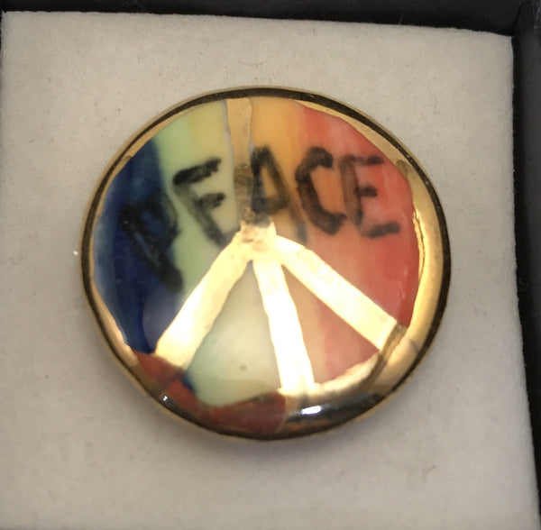 Multi-coloured / "Peace" / Porcelain