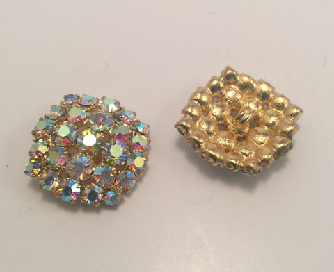 Metallic /  Square / Crystal AB (Aurora Borealis)