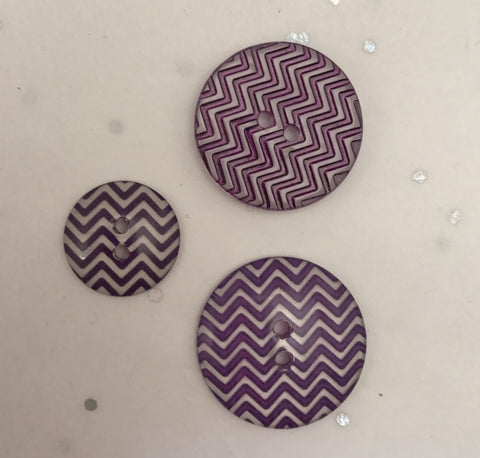 Purple and clear / Zig Zag