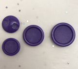 Purple / Flat matte centre / Shiny edge