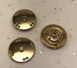 Snap fasteners / Decorative / Gold