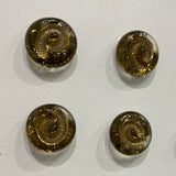 Featherston Button / Vintage / Glass / Marked