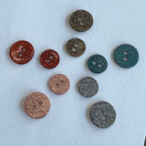 Glitter Button / Shell / 2 Hole