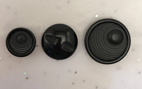 Black textured / Matte centre circle / Shiny edge