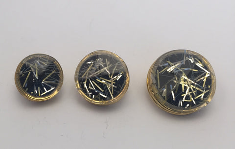 Chunky Gold (Black) / Colour Metallic Strands / Shiny