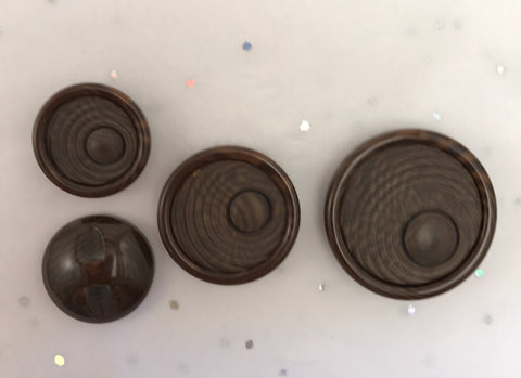 Brown textured / Matte centre circle / Shiny edge