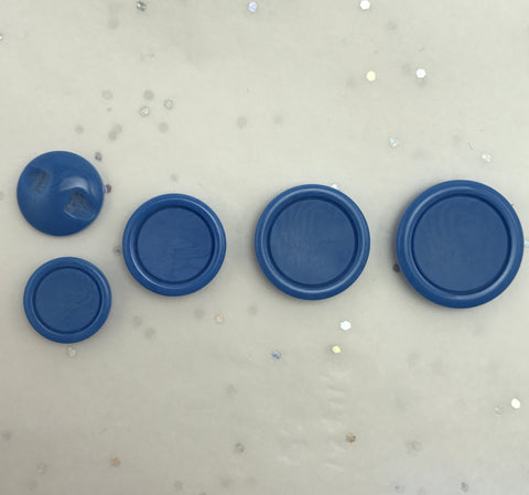 Blue / Flat matte centre / Shiny edge