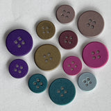 Metallic Coloured Button / Shell / Matte