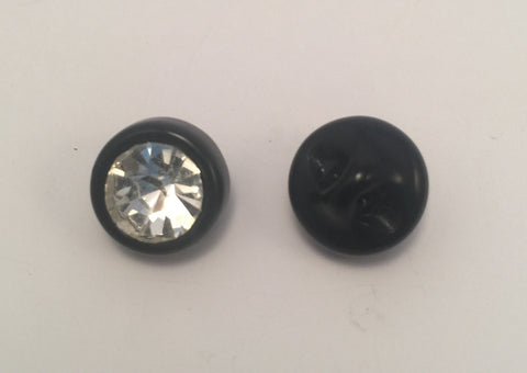 Black / Glass / Diamante Centre