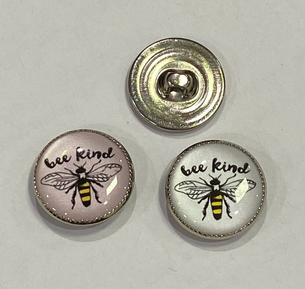 Bee / "Bee Kind" words / Acrylic Dome