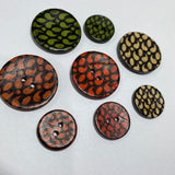 Coloured Coconut / Tear Drop / 2 Hole