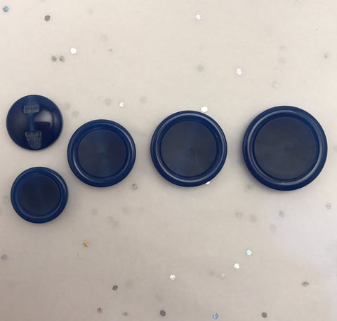 Blue / Flat matte centre / Shiny edge