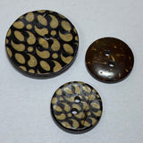 Coloured Coconut / Tear Drop / 2 Hole