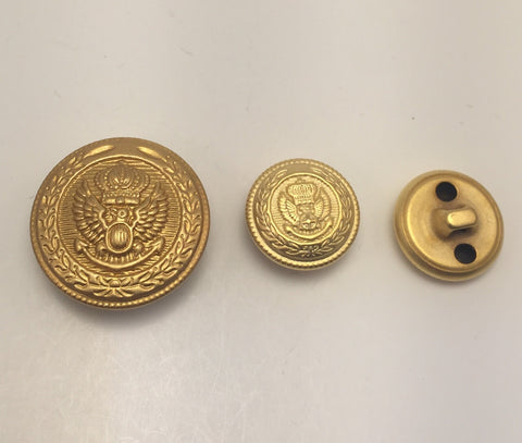 Gold / Bird & Crown / Metal / Matte