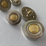 Silver and Gold / Etched surface / Shank