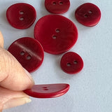 Red / Curved / 2 hole