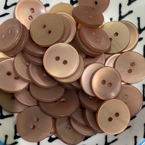 Brown / Pink / Shiny / 2 hole